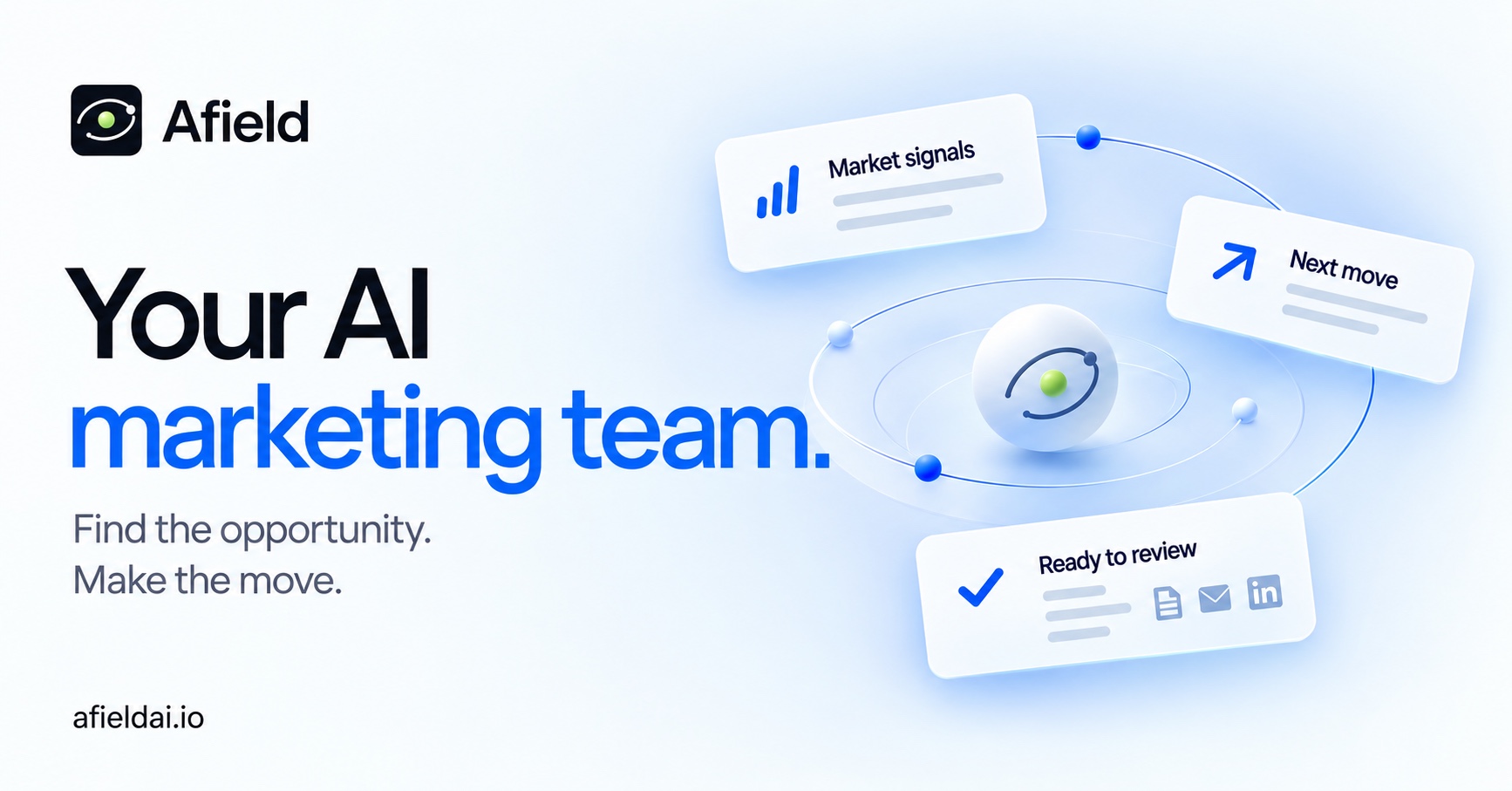 I built Afield: AI marketing for SaaS founders, from customer discovery to a GTM plan